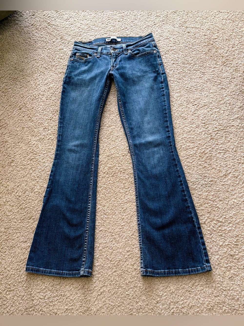 Levi’s Vintage Women’s 524 “Too Super low”Juniors BootCut Jeans.  Y2K Size 1M